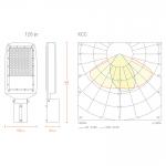 Уличный светильник WOLTA STL-120W03 120Вт 4000К IP65