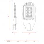 Уличный светильник WOLTA PRO ТРАССА ДКУ04-150-112-4К ШО140х60 150Вт 4000К IP65 Прозрачный 1-10V