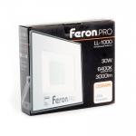 Светодиодный прожектор Feron PRO LL-1000 30Вт 6400К IP65 Черный