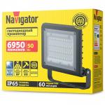 Светодиодный прожектор Navigator 80 672 NFL-02-50-6.5K-BL-LED 50Вт 6500К IP65