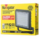 Светодиодный прожектор Navigator 80 673 NFL-02-100-4K-BL-LED 100Вт 4000К IP65