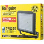 Светодиодный прожектор Navigator 80 678 NFL-02-200-6.5K-BL-LED 200Вт 6500К IP65
