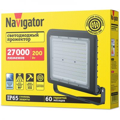 Светодиодный прожектор Navigator 80 678 NFL-02-200-6.5K-BL-LED 200Вт 6500К IP65